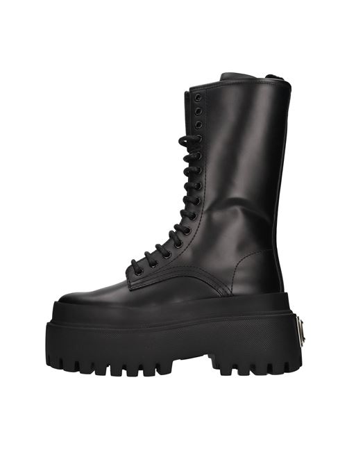 Stivaletti in pelle DOLCE&GABBANA | CT0946 AI402 80999NERO